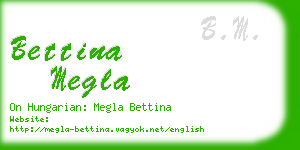 bettina megla business card